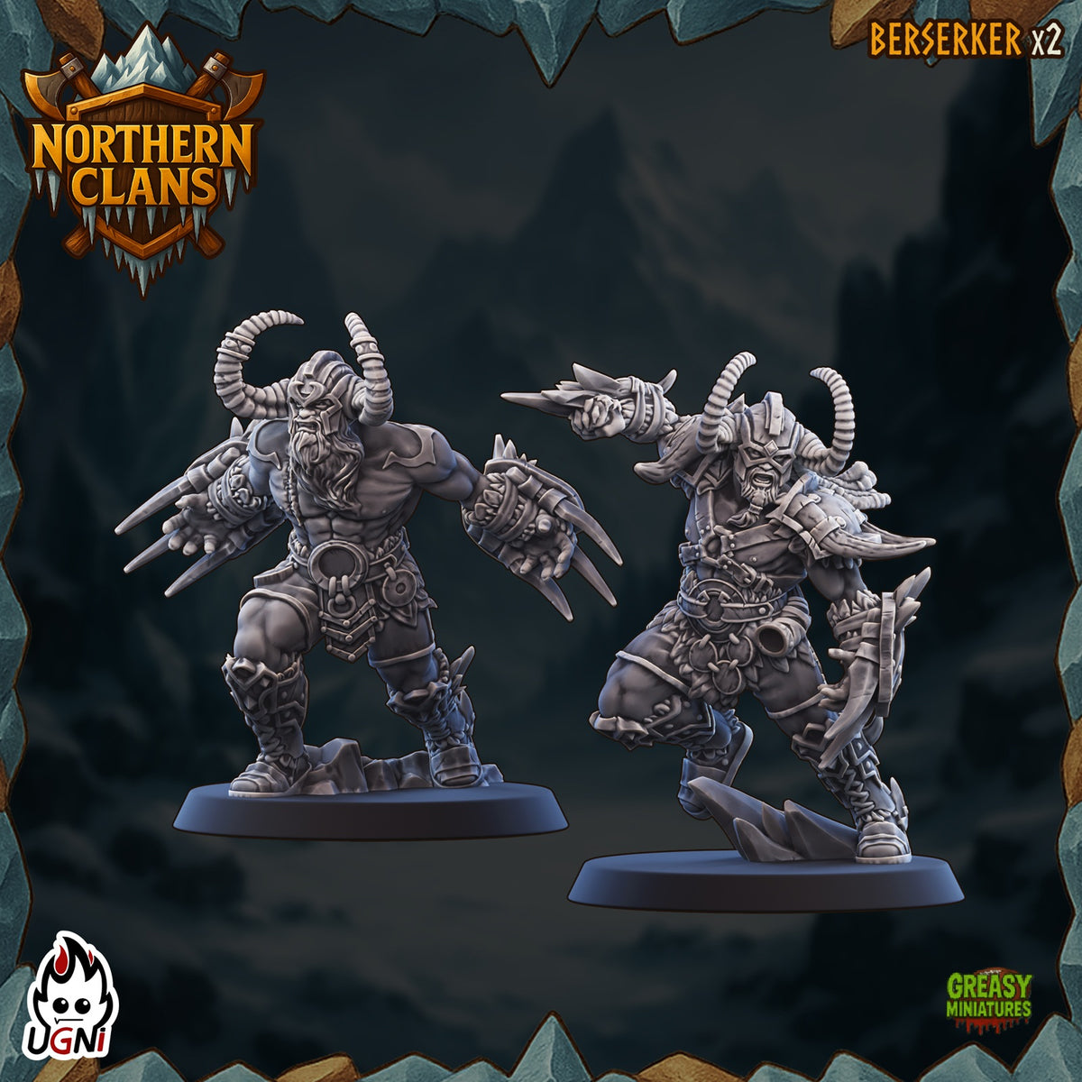 Northern Clans - Norsemen - Tabletop Wargaming Team By UGNI Miniatures