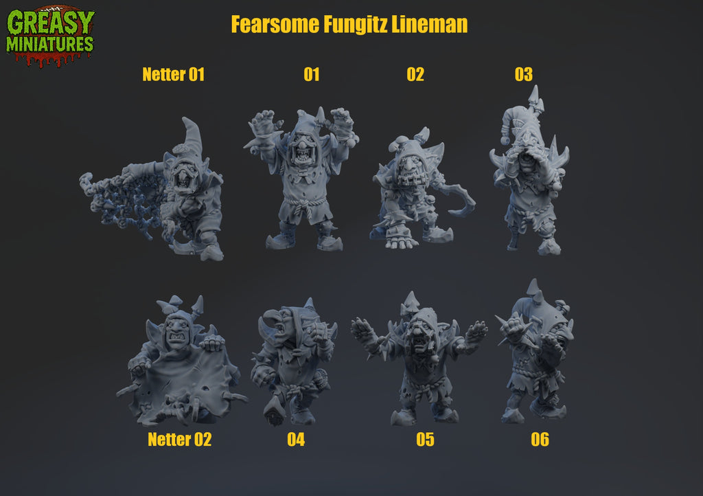 Fearsome Fungitz Goblins - Fantasy Football - Brutefun Miniatures