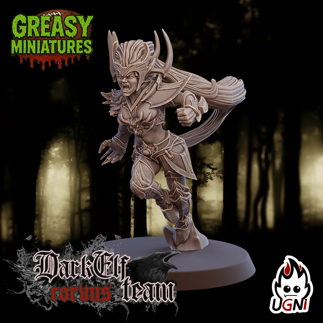 Corvus Team - Dark Elf - Fantasy Football - Ugni Miniatures