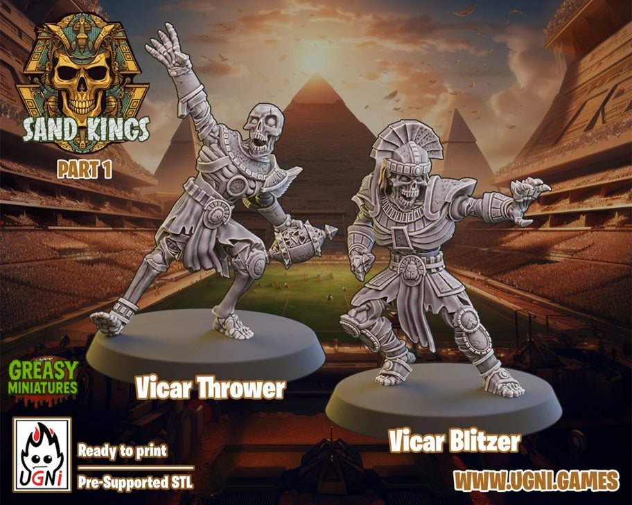 Sand Kings - Full Team - Tabletop Wargaming - by UGNI Miniatures