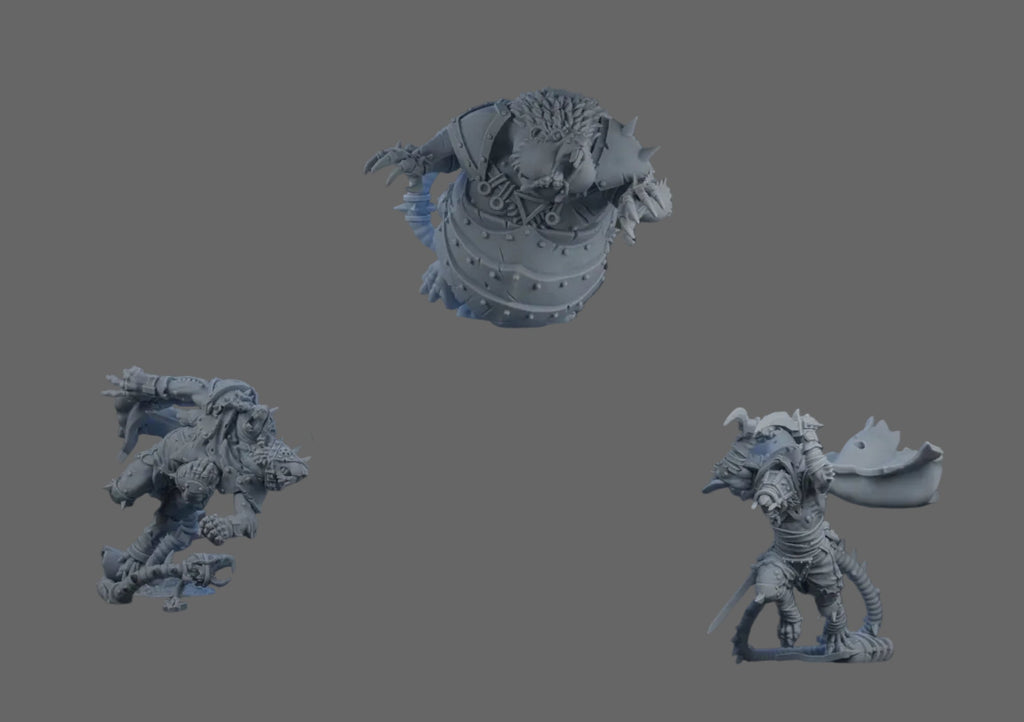 RattusCyborginous - Rat Men Team- Steampunk - Fantasy Football - Brutefun Miniatures