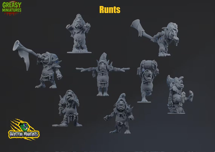 Snottingham Skwurtz - Goblin Runts Team - Brutefun Miniatures - Fantasy Football