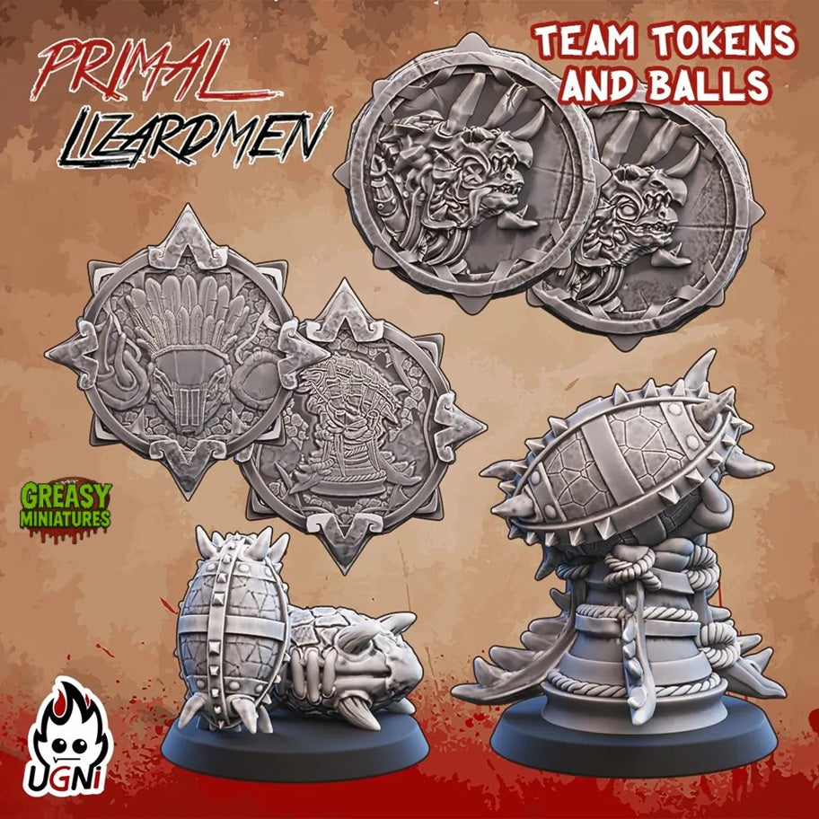 Lizard Team - Primal - Tabletop Wargaming Team - UGNI Miniatures