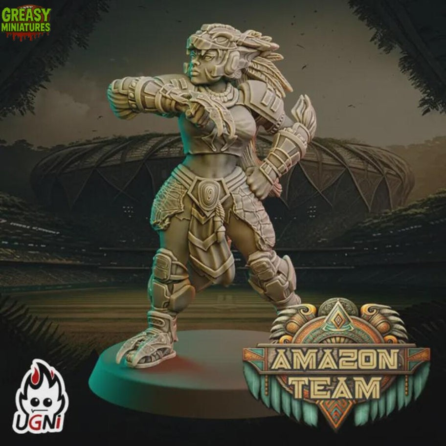Huntresses Aztec - Amazon - Tabletop Wargaming Team - Ugni Miniatures - Resin Miniature