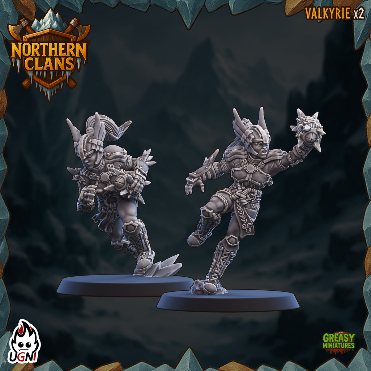 Northern Clans - Norsemen - Tabletop Wargaming Team By UGNI Miniatures