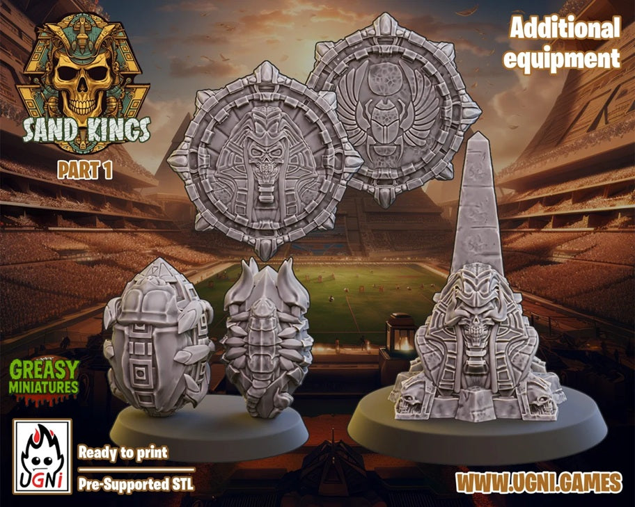 Sand Kings - Full Team - Tabletop Wargaming - by UGNI Miniatures