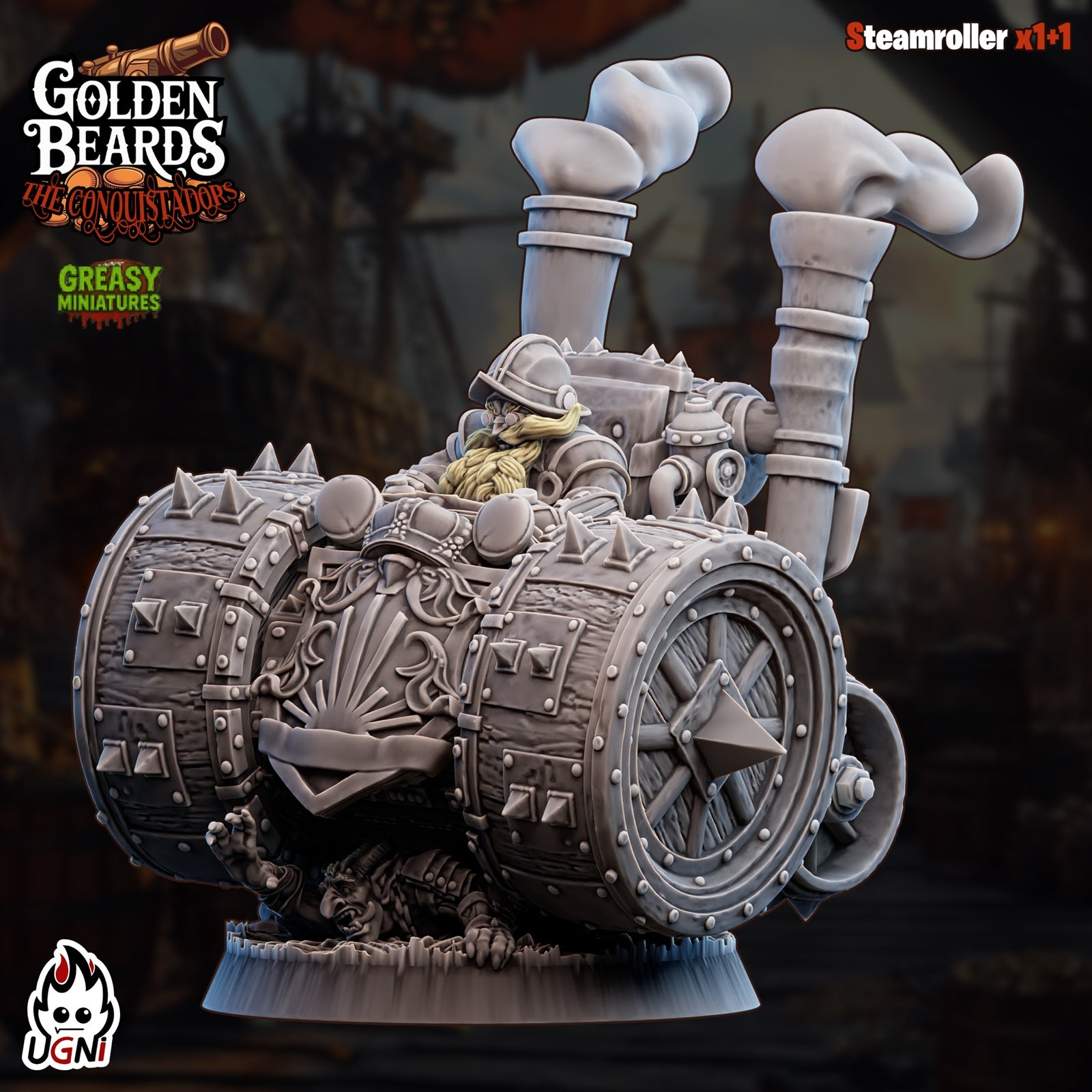GoldenBeards - Dwarf Tabletop Wargaming Team - Ugni Miniatures - Conquistador Style