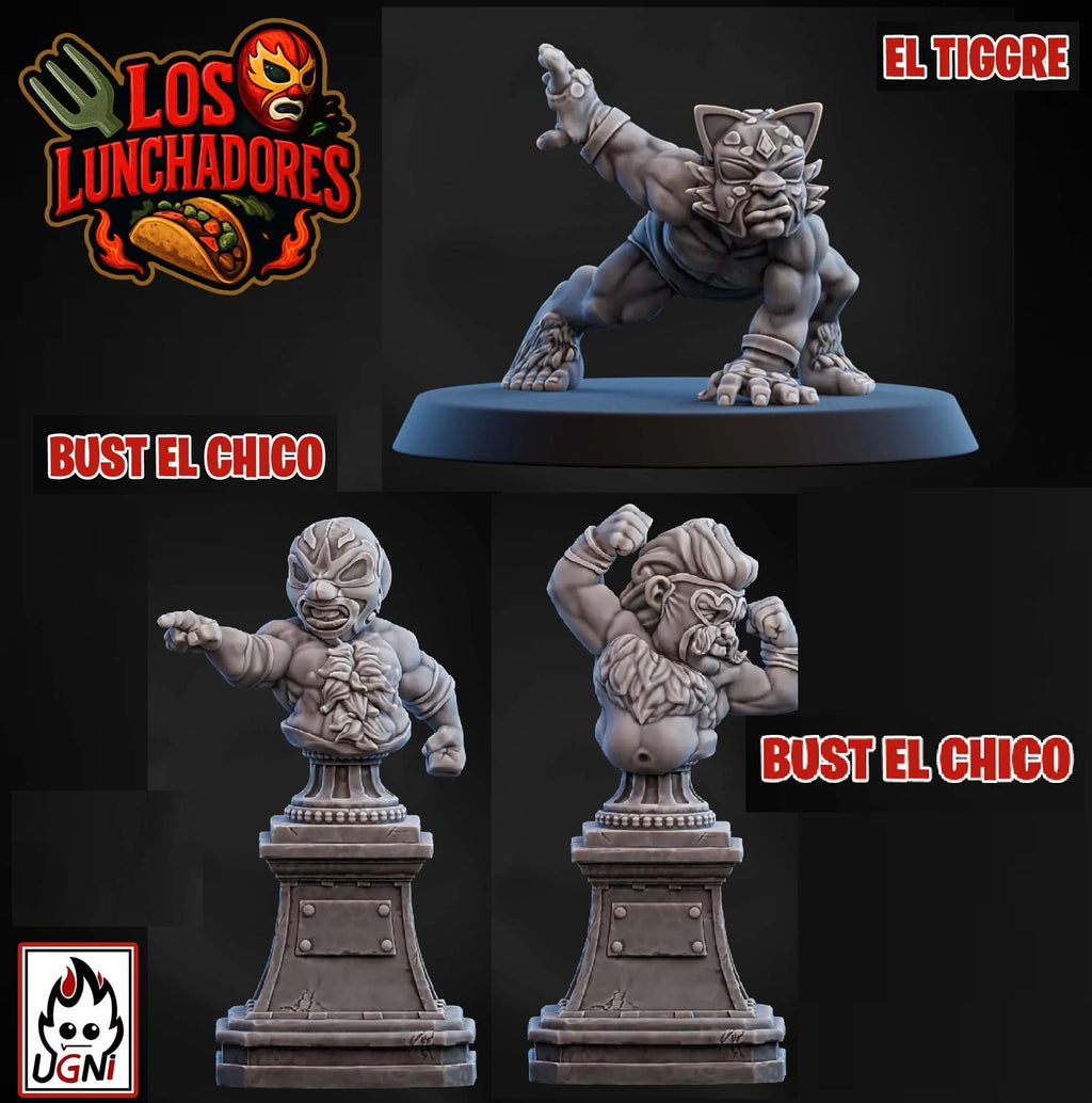 Los Lunchadores - Tabletop Wargaming - Halfling Team - By Ugni Miniatures