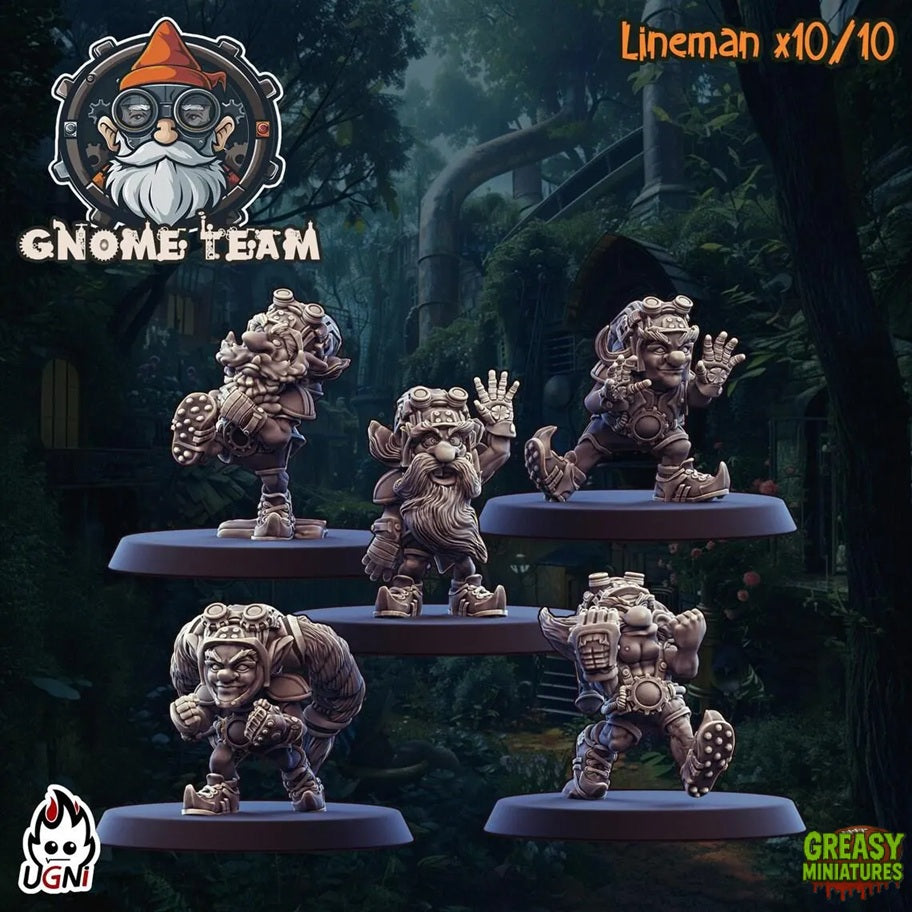 Steam Gnome Team + Support Staff - Tabletop Wargaming - by Ugni Miniatures