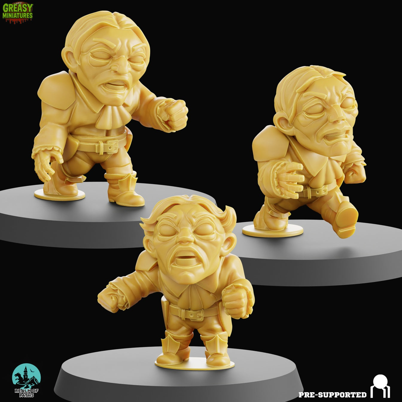 Chibi - Vampire - Tabletop Wargaming Team - Blood Drop - Miniatures by Realm Of Paths