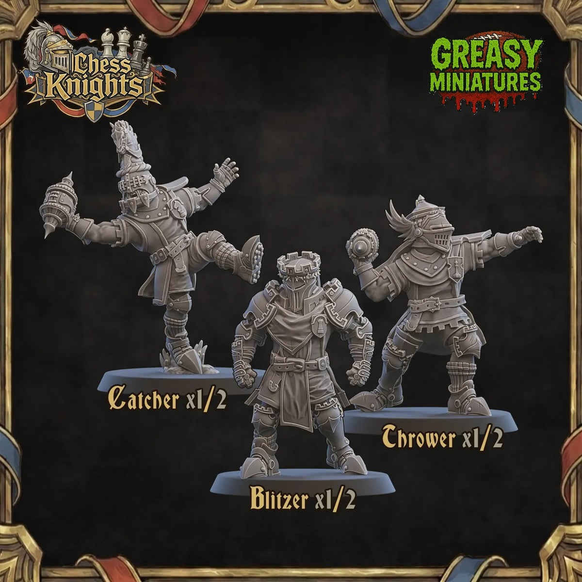 Chess Knights - Fantasy Football Team - By Ugni Miniatures