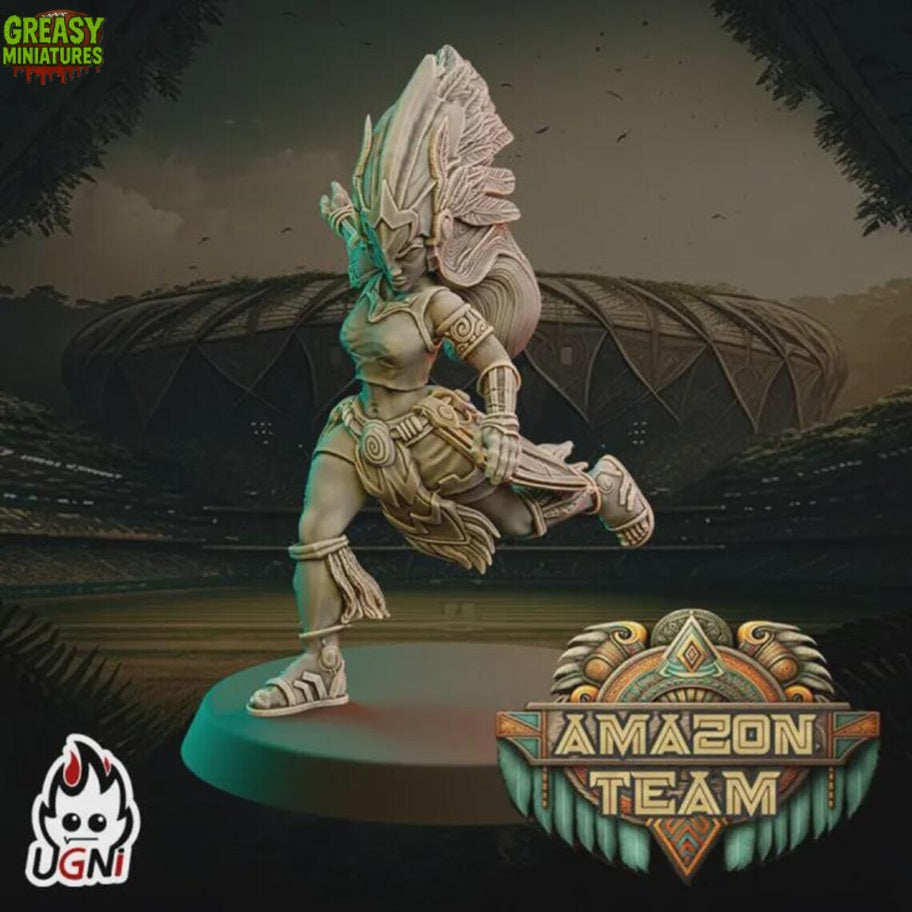 Huntresses Aztec - Amazon - Tabletop Wargaming Team - Ugni Miniatures - Resin Miniature
