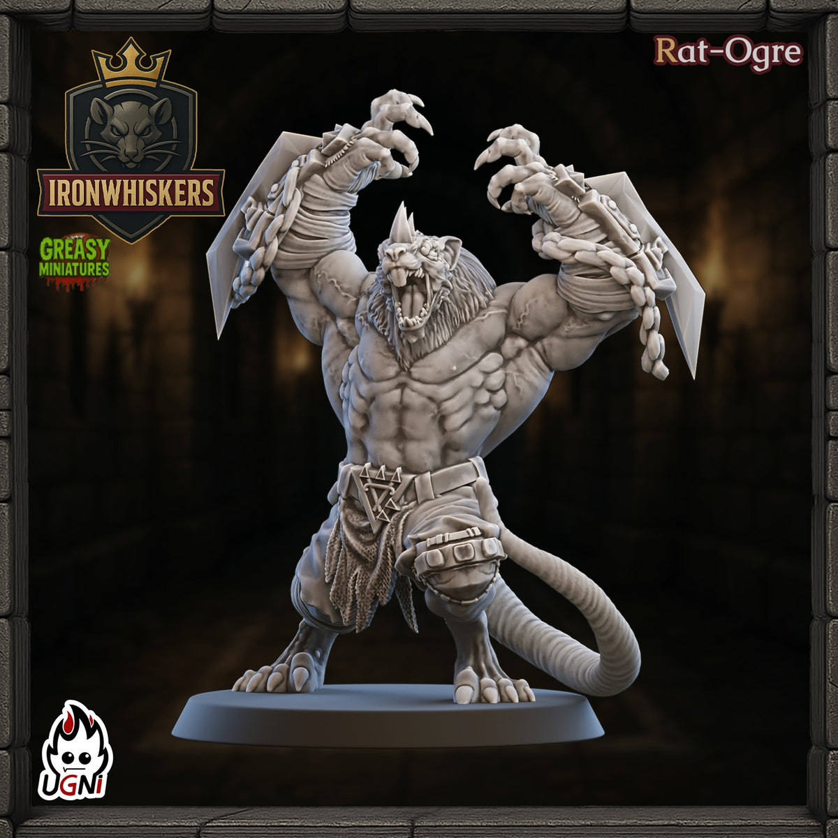 Ironwhiskers - Ratmen Team - Tabletop Wargaming Team - Ugni Miniatures