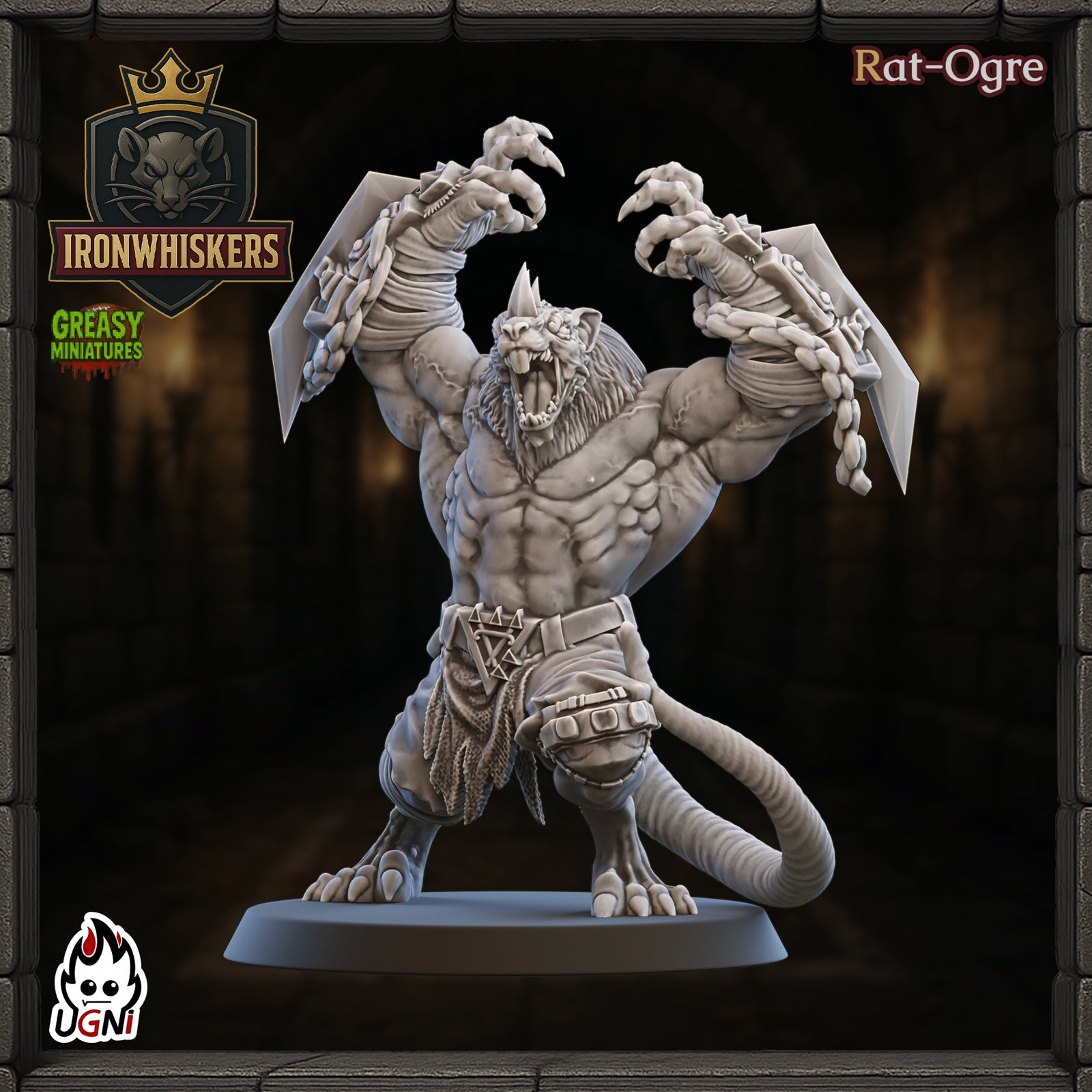 Ironwhiskers - Ratmen Team - Tabletop Wargaming Team - Ugni Miniatures