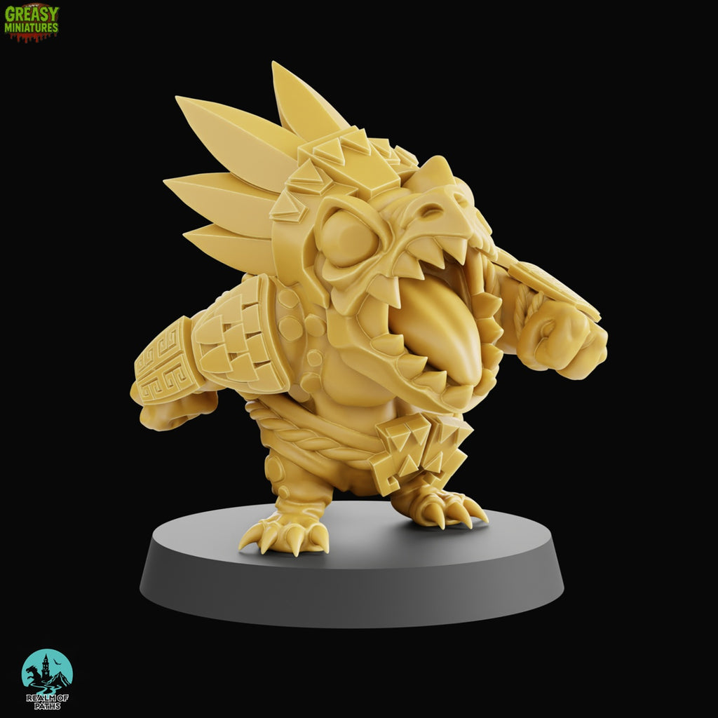Chibi - Reptile Punch - Tabletop Wargaming Team - Lizardmen - By Realm Of Paths