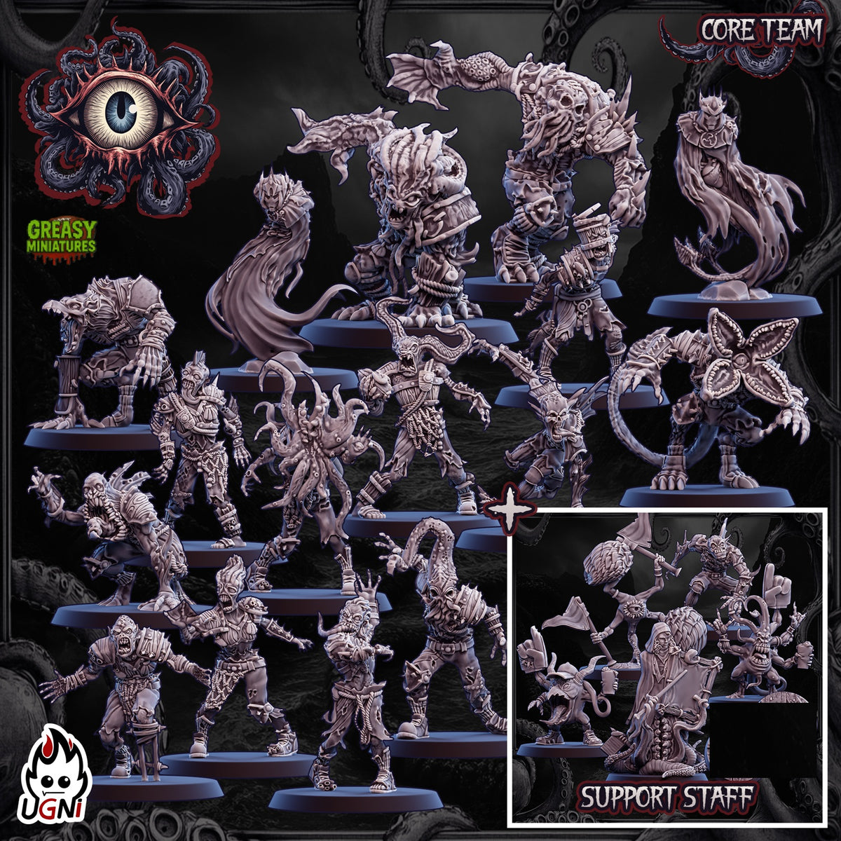 Lovecraftian - Horror Undead - Tabletop Wargaming Team - Ugni Miniatures