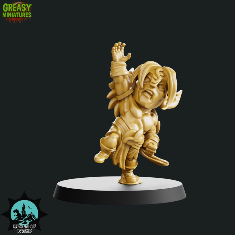 Chibi - Forest Wood Elves - Tabletop Wargaming Team - By Realm of Paths