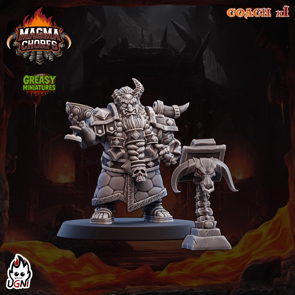 Magma Dwarfs - Chaos - And Support Staff - Chorfs - Tabletop Wargaming Team - Ugni Miniatures