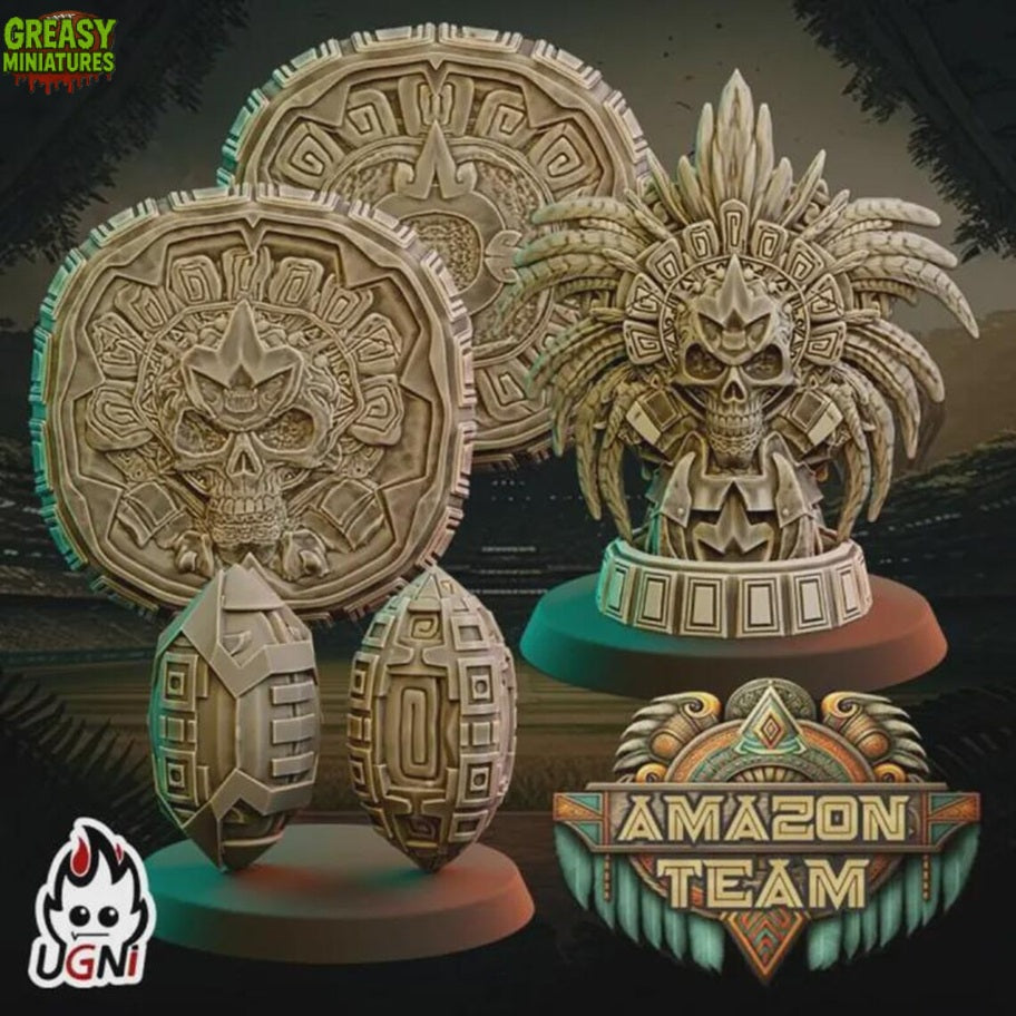 Huntresses Aztec - Amazon - Tabletop Wargaming Team - Ugni Miniatures - Resin Miniature