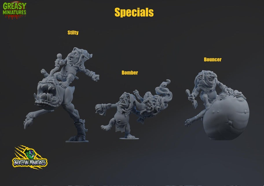 Snottingham Skwurtz - Goblin Runts Team - Brutefun Miniatures - Fantasy Football