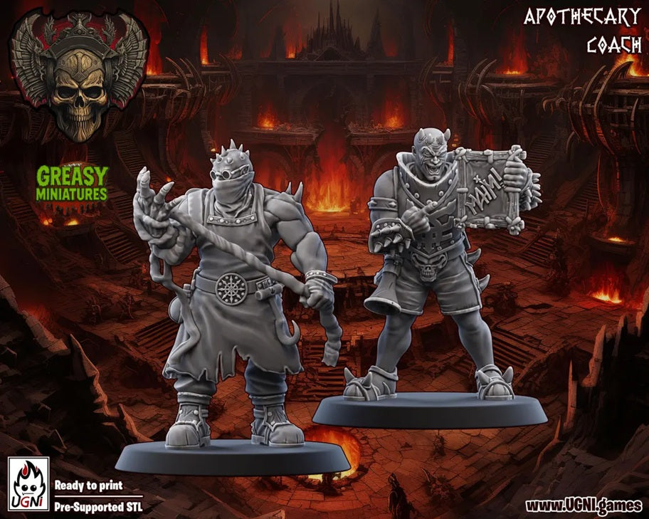 Bloody Valkyries Support Staff - By Ugni Miniatures