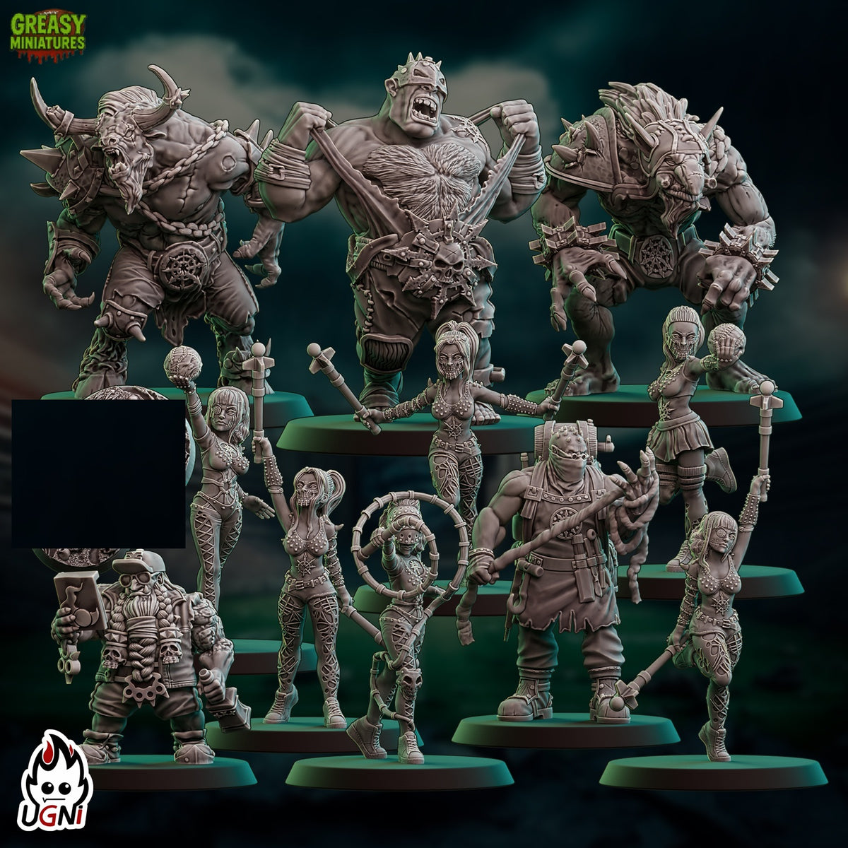 Fiends of Chaos Team - (Renegades) - Tabletop Wargaming - Ugni Miniatures