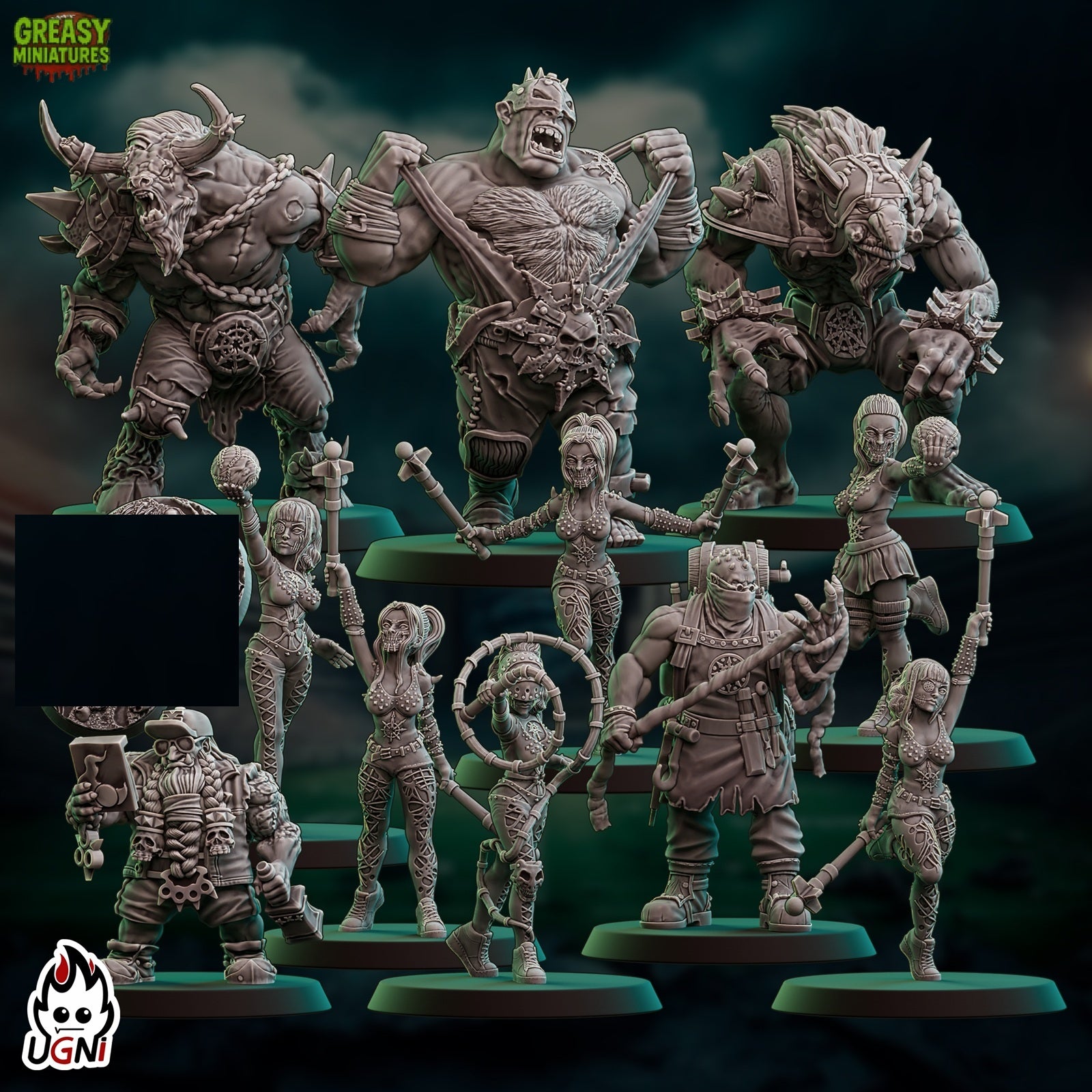 Fiends of Chaos Team - (Renegades) - Tabletop Wargaming - Ugni Miniatures