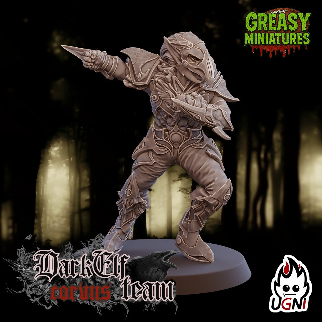 Corvus Team - Dark Elf - Fantasy Football - Ugni Miniatures