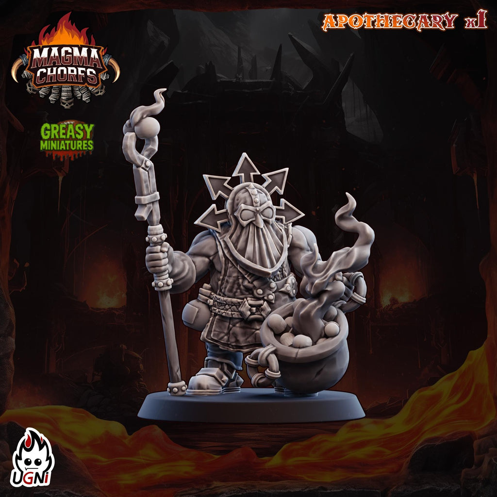 Magma Dwarfs - Chaos - And Support Staff - Chorfs - Tabletop Wargaming Team - Ugni Miniatures
