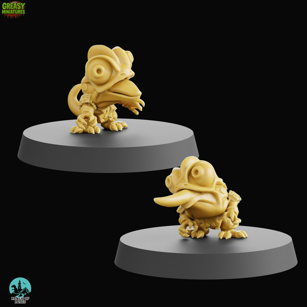 Chibi - Reptile Punch - Tabletop Wargaming Team - Lizardmen - By Realm Of Paths