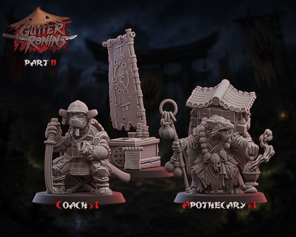 Gutter Ronins - Ratmen Team - Tabletop Wargaming Team - Ugni Miniatures