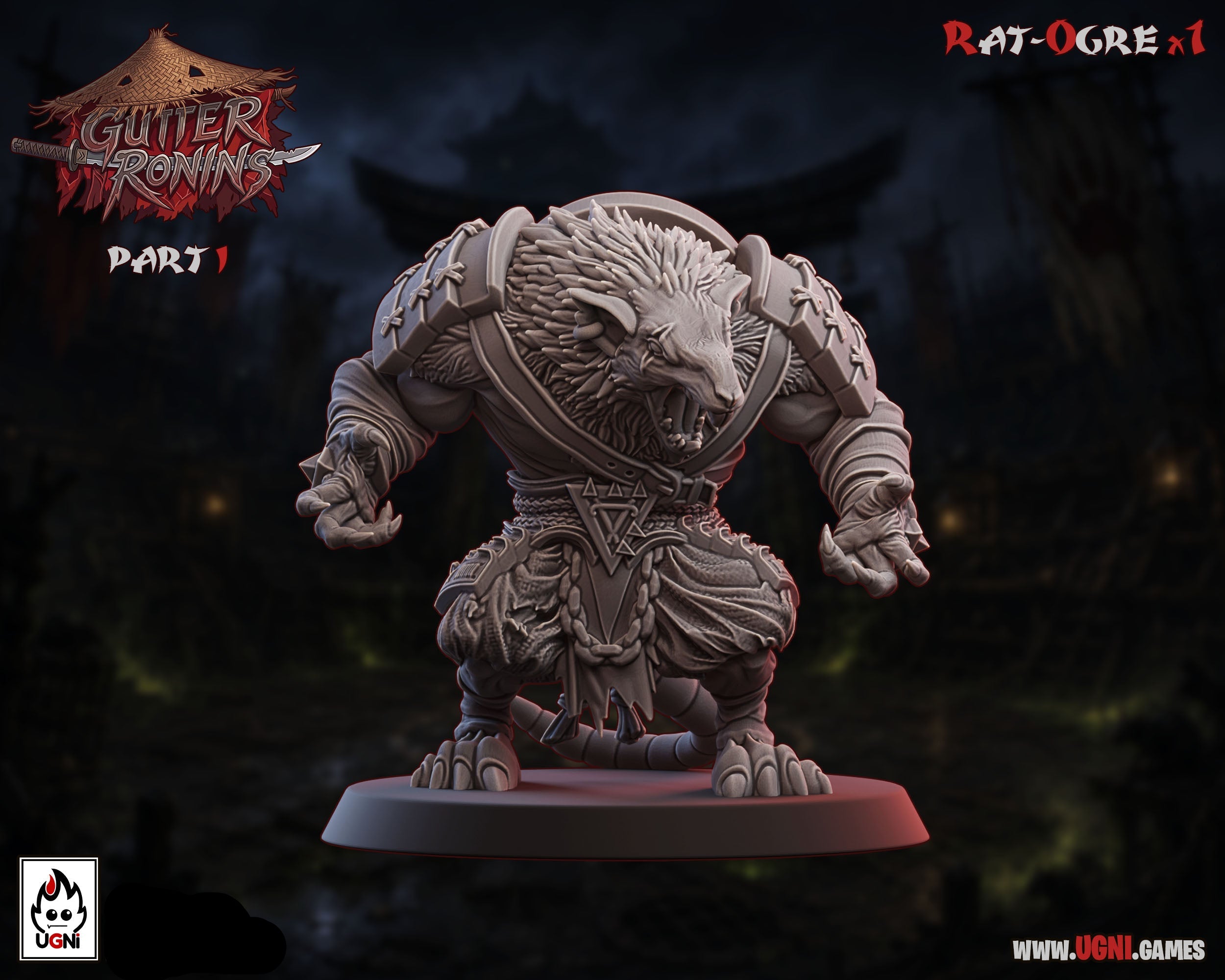Gutter Ronins - Ratmen Team - Tabletop Wargaming Team - Ugni Miniatures