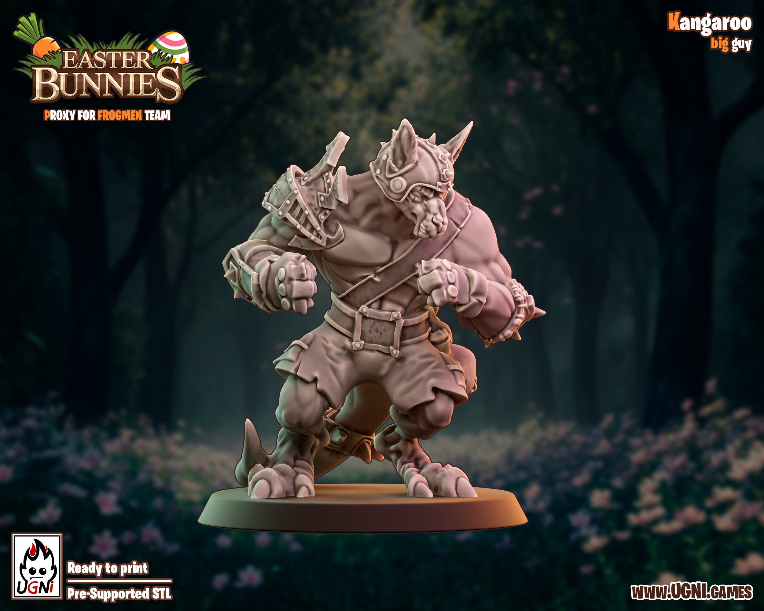 Easter Bunnies - Frog Proxy - Old Forest Alliance Booster - Fantasy Football - Wargaming Team By Ugni Miniatures