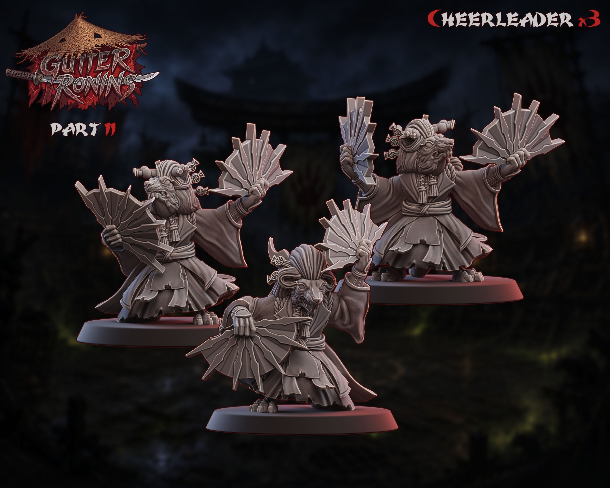 Gutter Ronins - Ratmen Team - Tabletop Wargaming Team - Ugni Miniatures