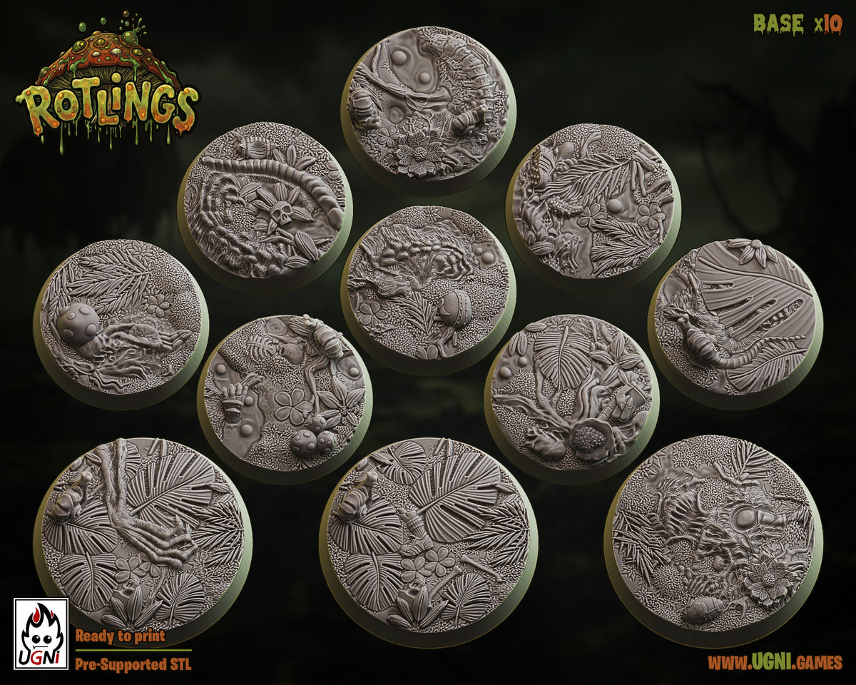 Rotting Resin Bases - Designed By Ugni Miniatures