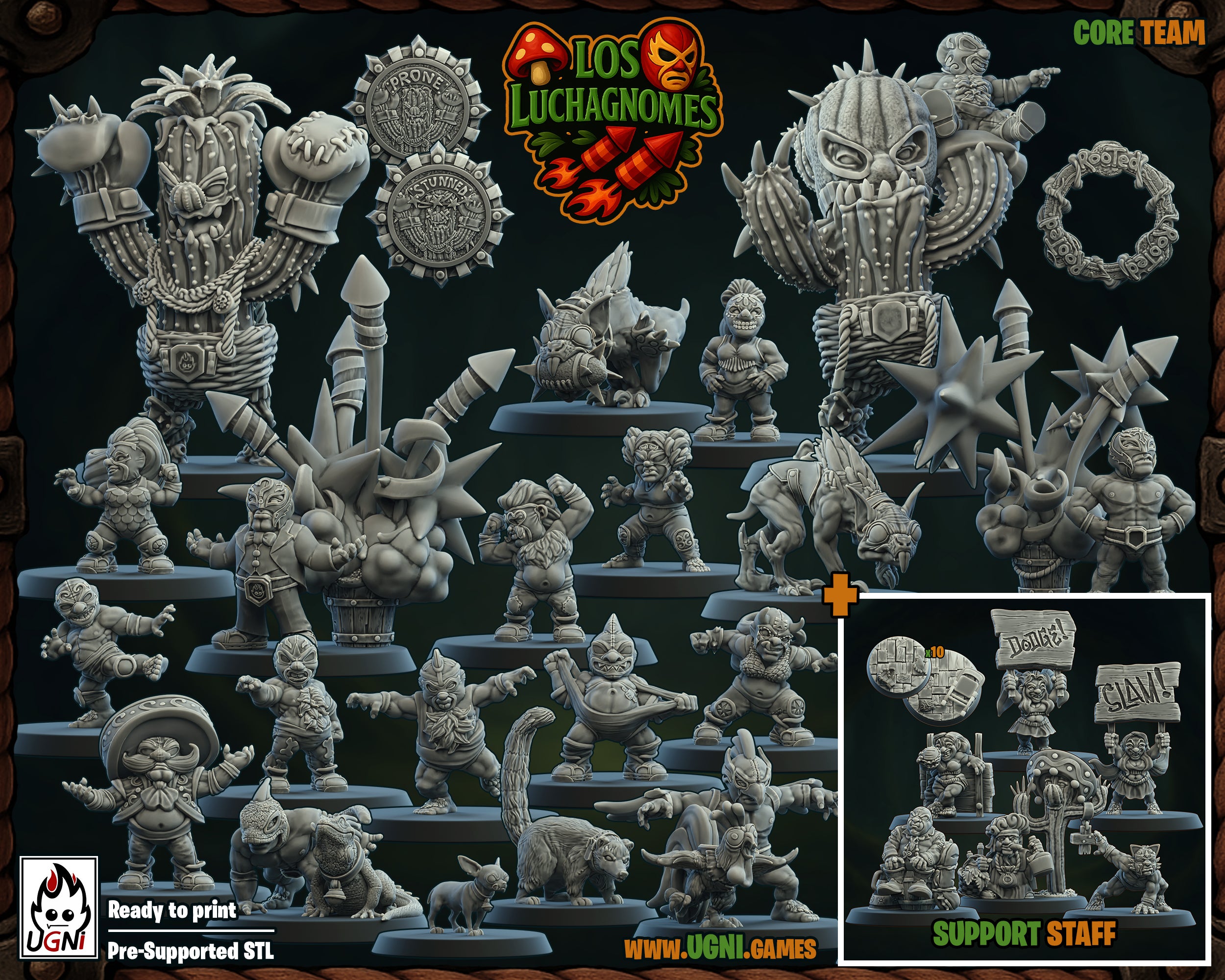 Los Luchagnomes - Fantasy Football - Wargaming Team By Ugni Miniatures