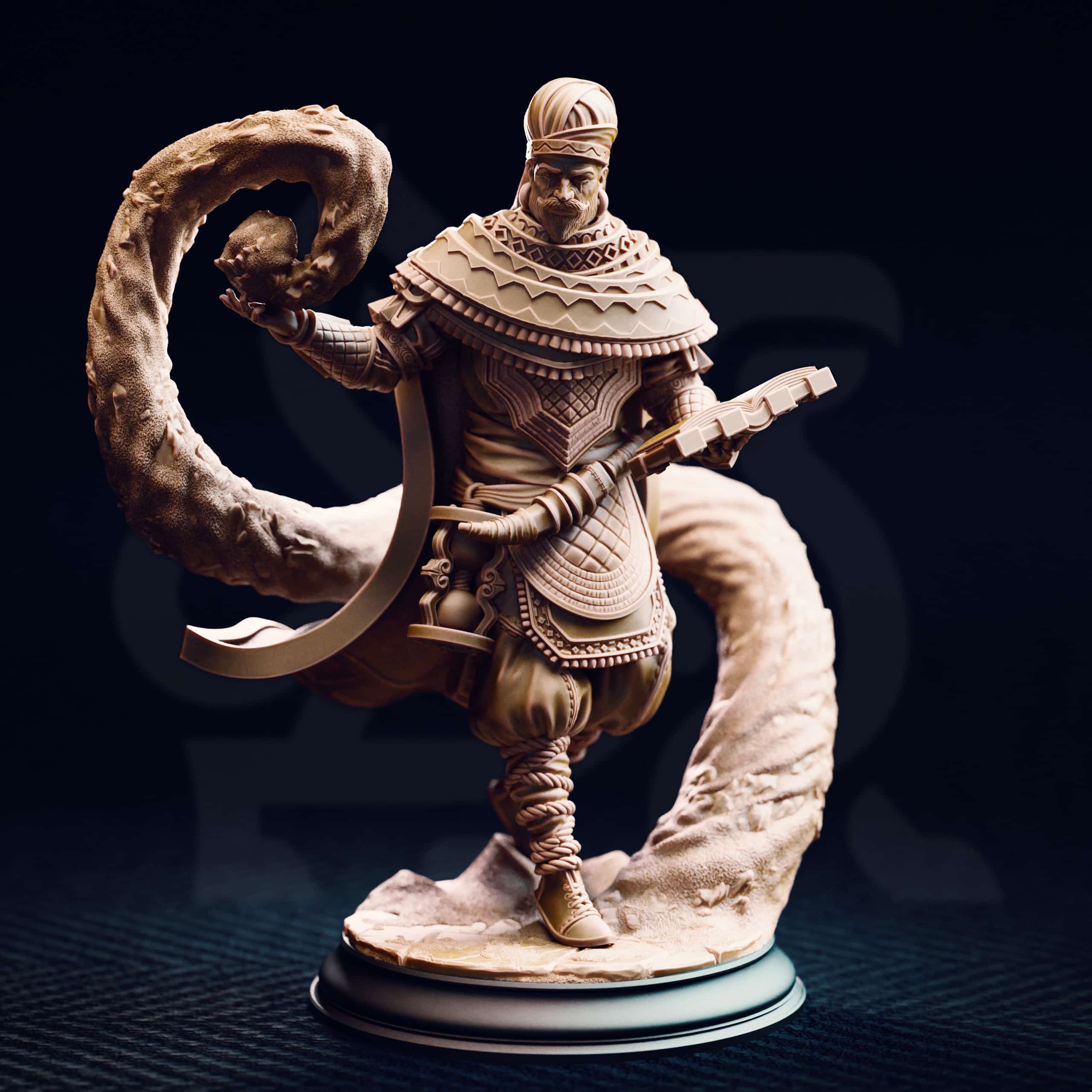 Ahmarai Waqalas – Time Wizard - Medium Tabletop Miniature By DM Stash