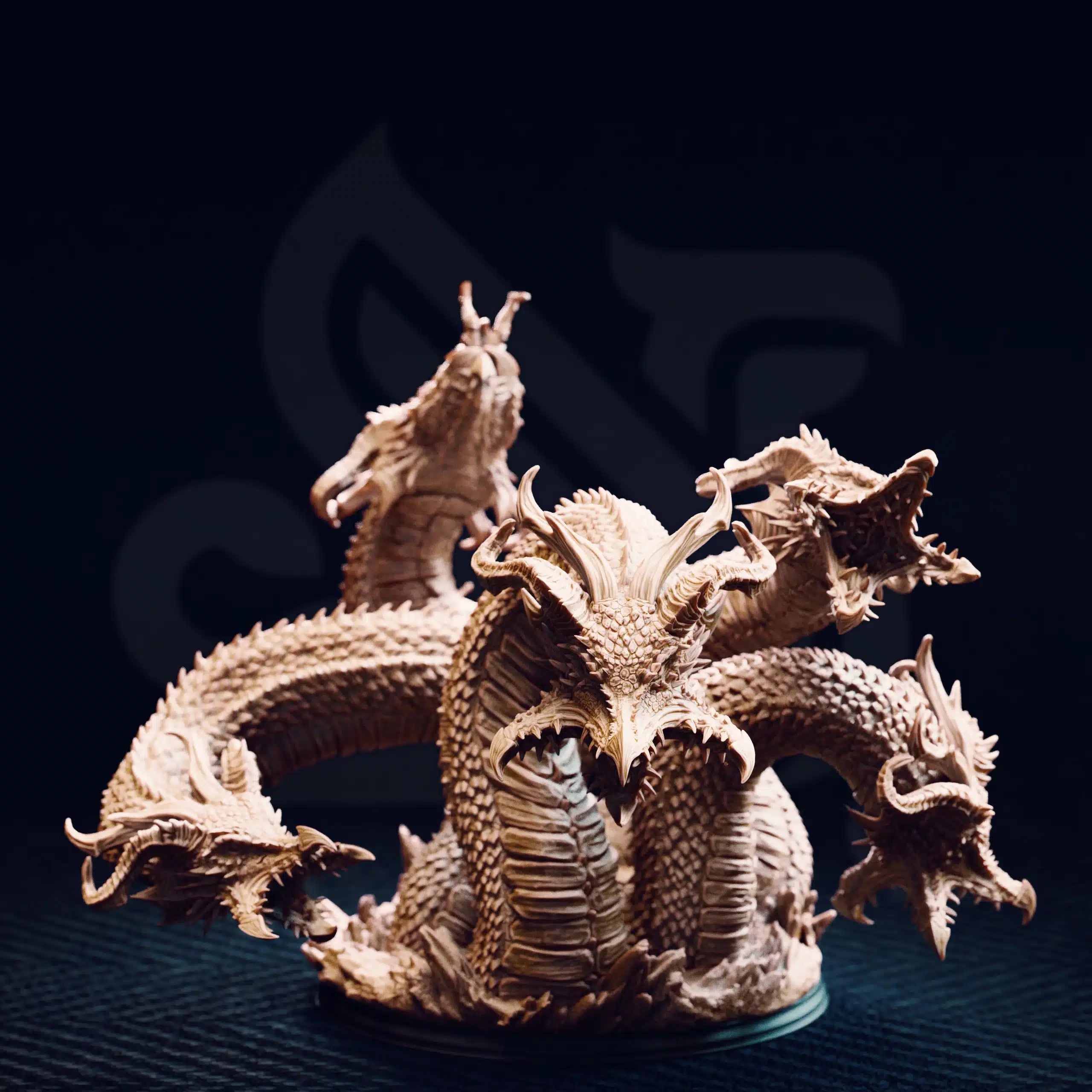 Algaira – Hydra of the Shifting Dunes - Huge Tabletop Miniature By DM Stash