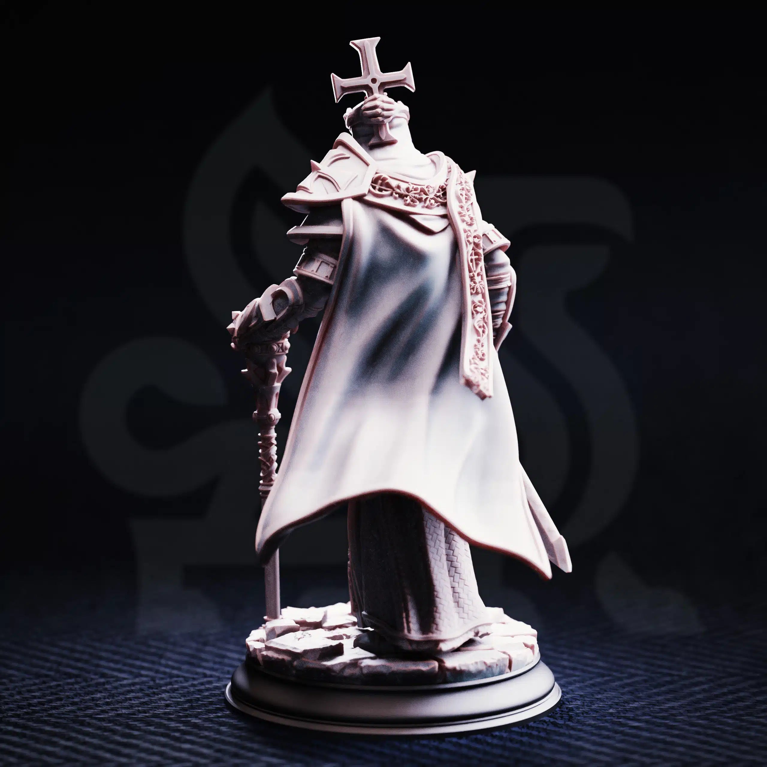 Arch Paladin Tyrius III – Will of Erdrydion - Medium Tabletop Miniature By DM Stash