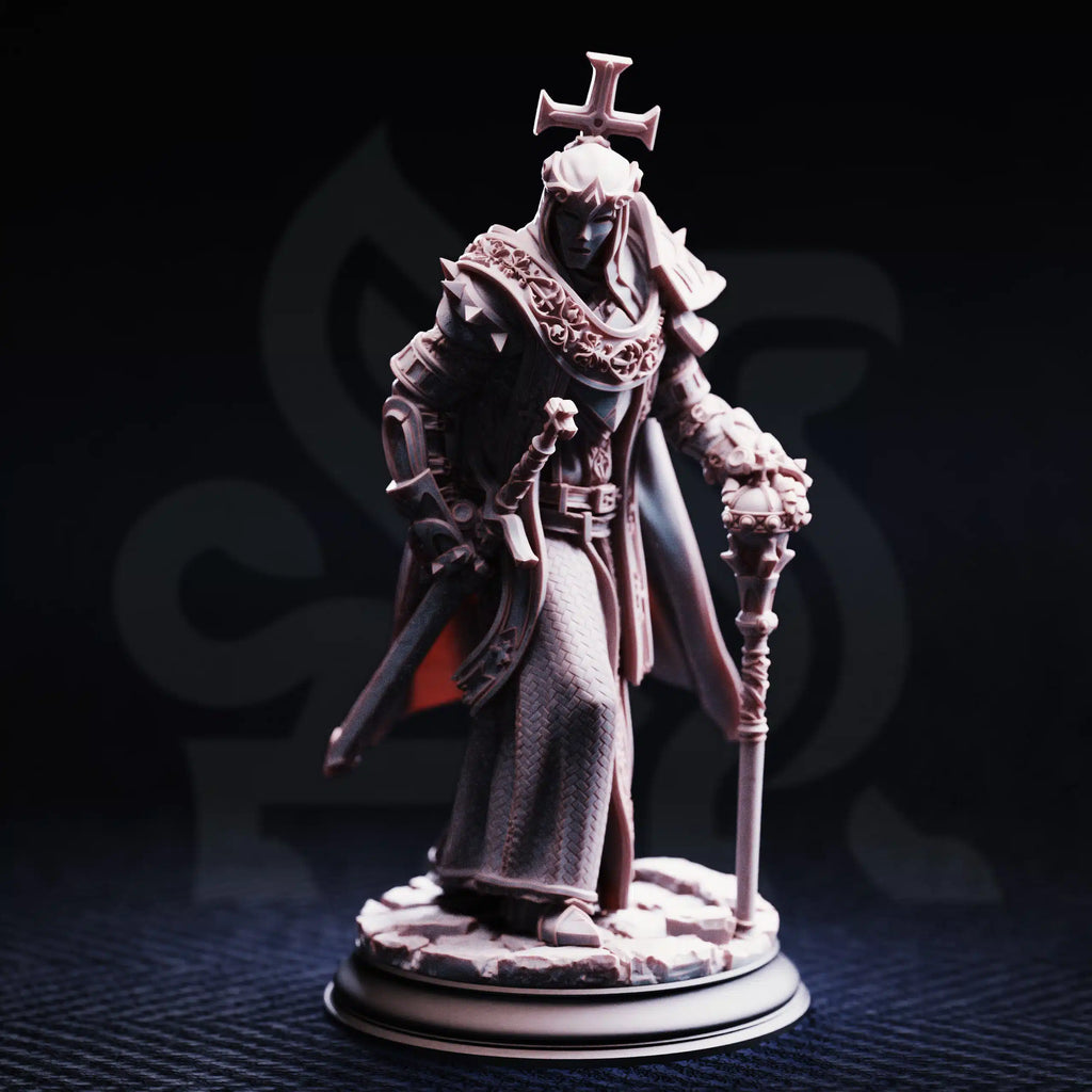 Arch Paladin Tyrius III – Will of Erdrydion - Medium Tabletop Miniature By DM Stash