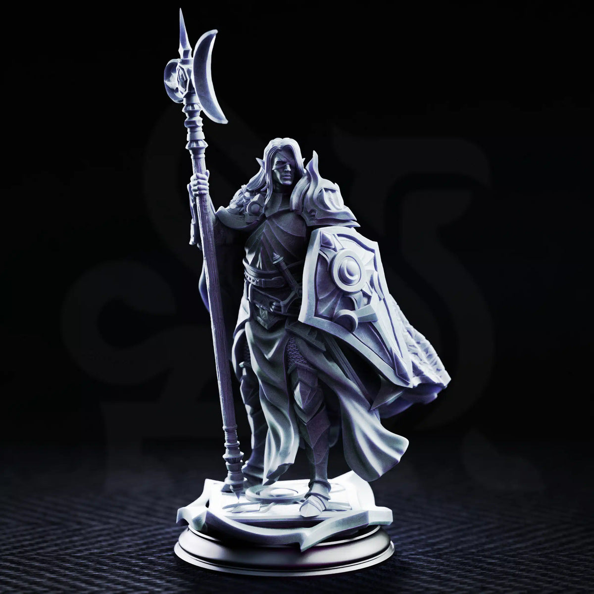 Ardent Silathin – Knight of the Waxing Moon - Medium Tabletop Miniature By DM Stash