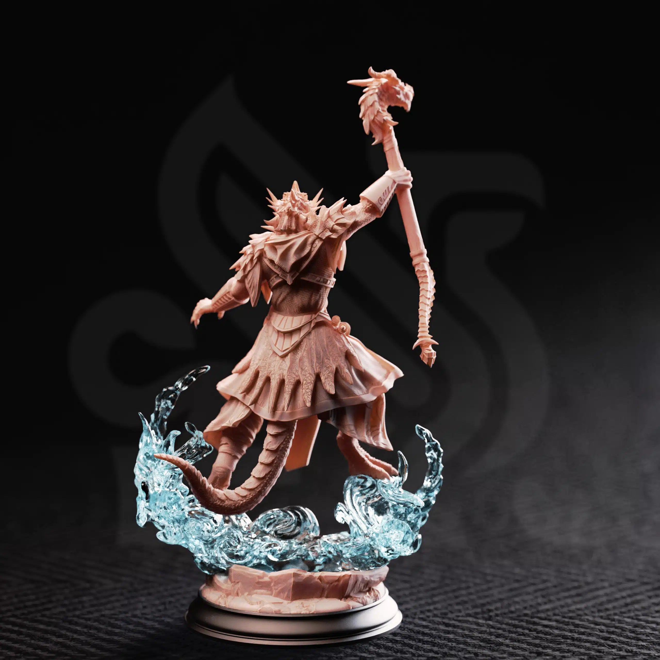 Artizak Stormscale – Chaos Dragon Sorcerer - Medium Tabletop Miniature By DM Stash