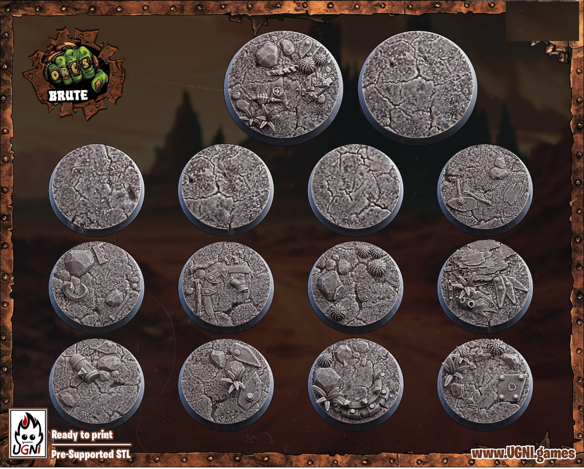 Wasteland Resin Printed Bases Designed By Ugni Miniatures