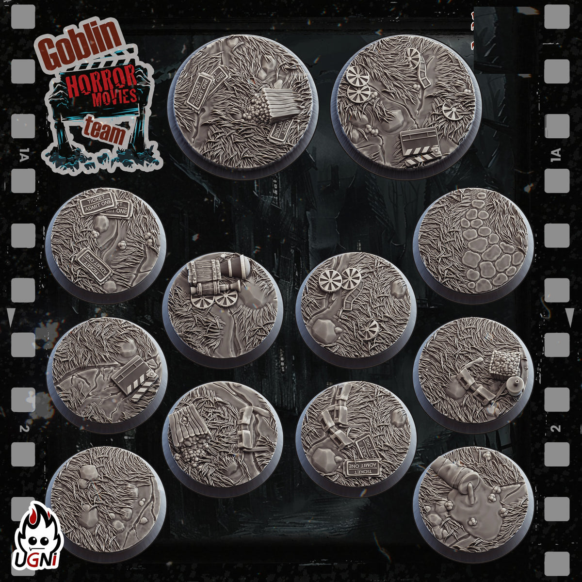Film Studio Resin Bases By Ugni Miniatures