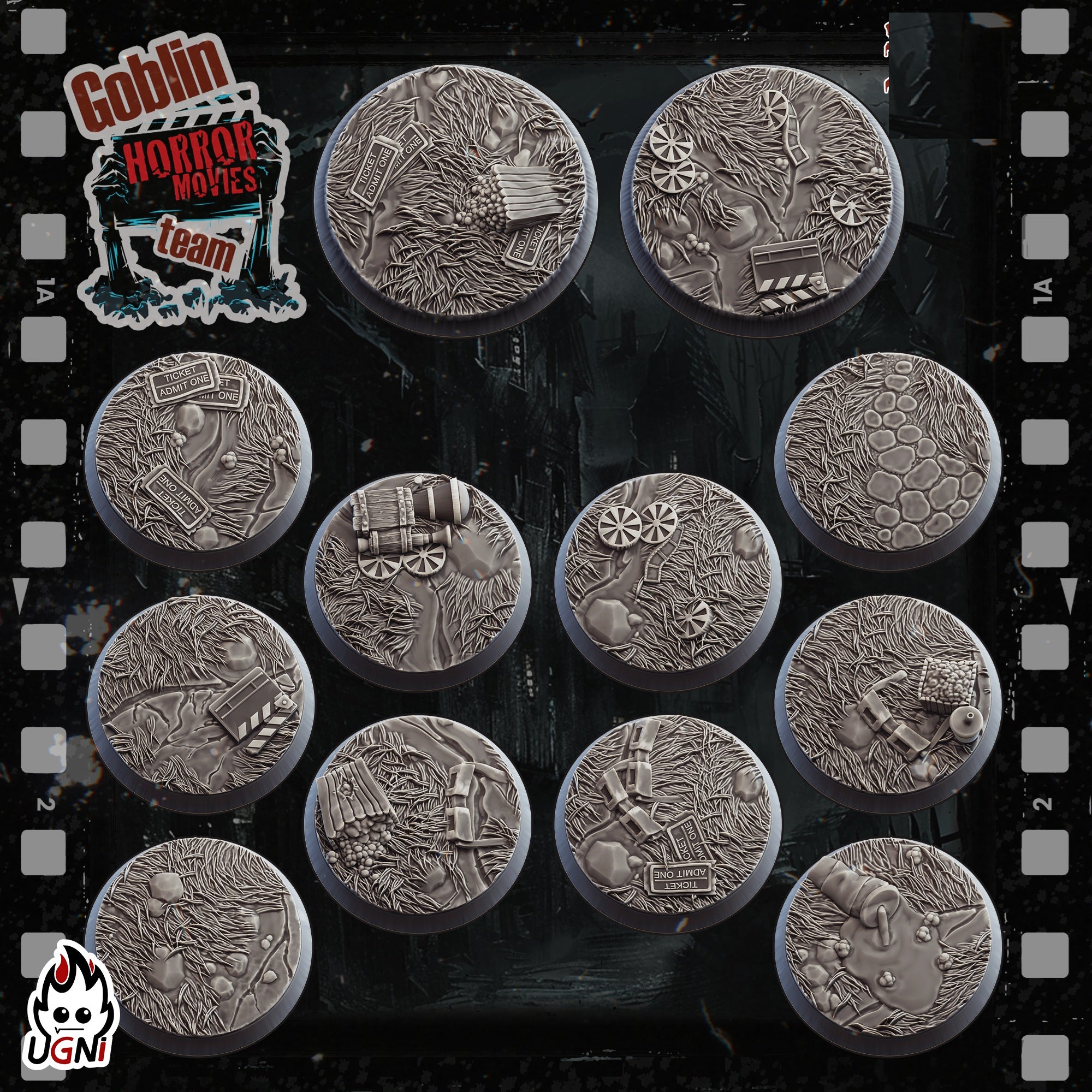 Film Studio Resin Bases By Ugni Miniatures