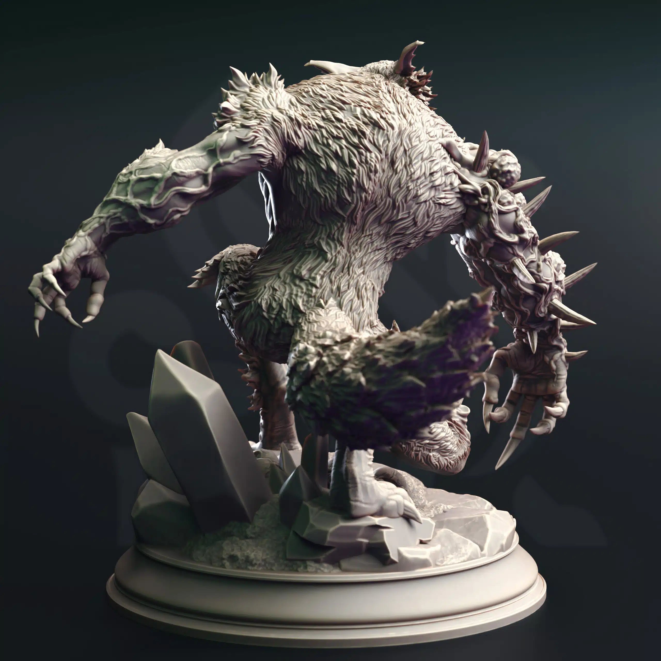 Bloodclaw – Abominable Werewolf - Large Tabletop Miniature By DM Stash