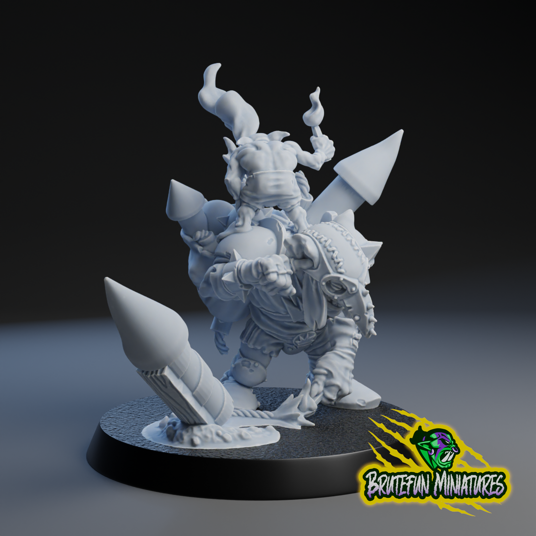 Bomber - Goblin - Famous Player - Fantasy Football By Brutefun Miniatures