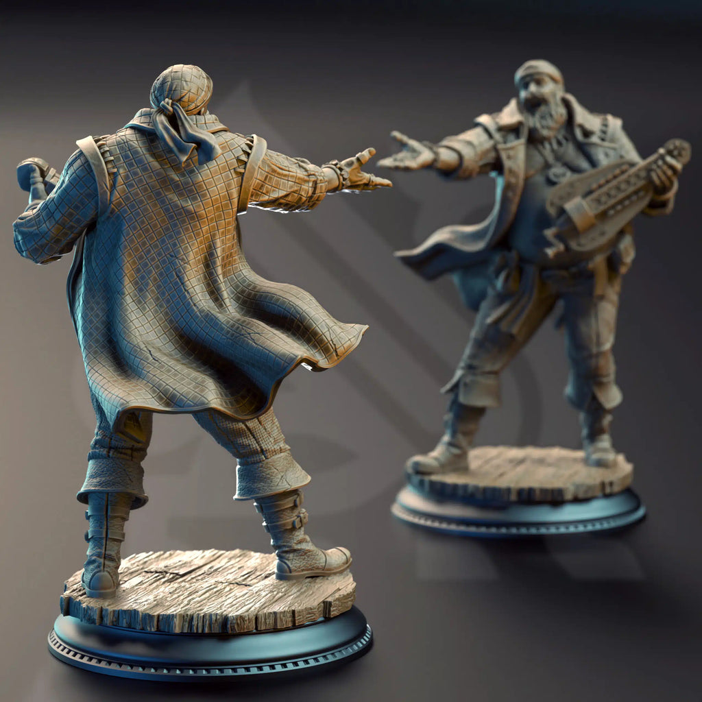 Bossman Bill – Master of the Hurdy-Gurdy - Medium Tabletop Miniature By DM Stash