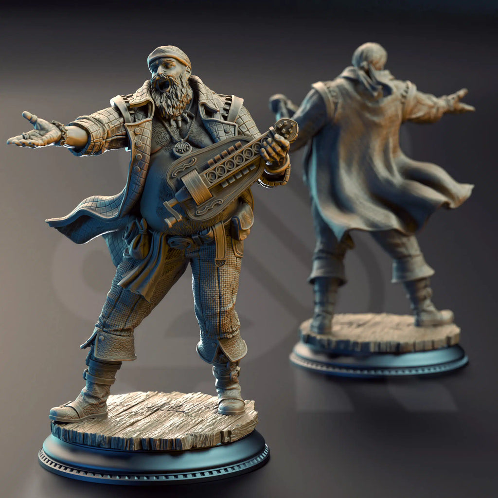 Bossman Bill – Master of the Hurdy-Gurdy - Medium Tabletop Miniature By DM Stash