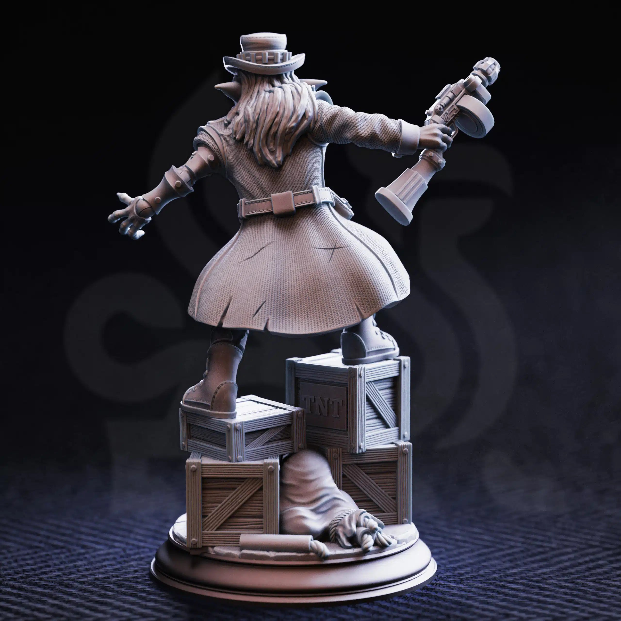 Brains – Manic Goblin Gangster - Medium Tabletop Miniature By DM Stash